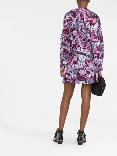 Shop Iro Darsa Abstract-print Dress In Mehrfarbig