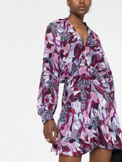 Shop Iro Darsa Abstract-print Dress In Mehrfarbig