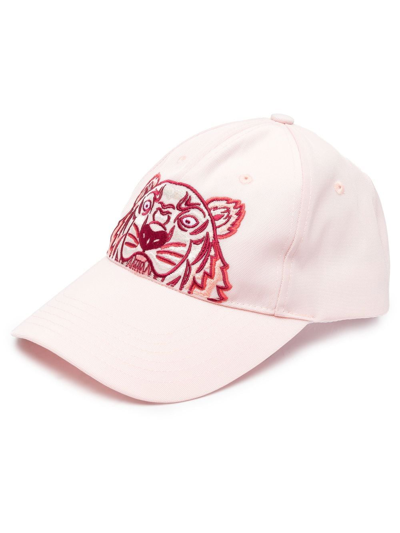 Kenzo Tiger-embroidered Baseball Cap In Rosa | ModeSens
