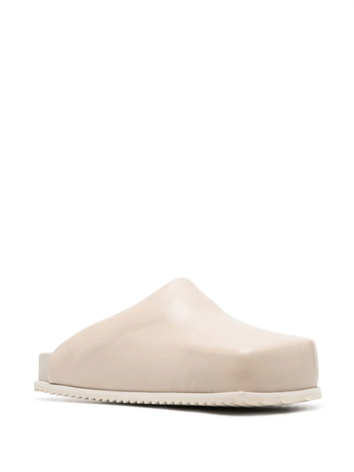 Shop Yume Yume Truck Leather Mules In Neutrals