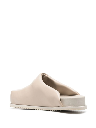 Shop Yume Yume Truck Leather Mules In Neutrals