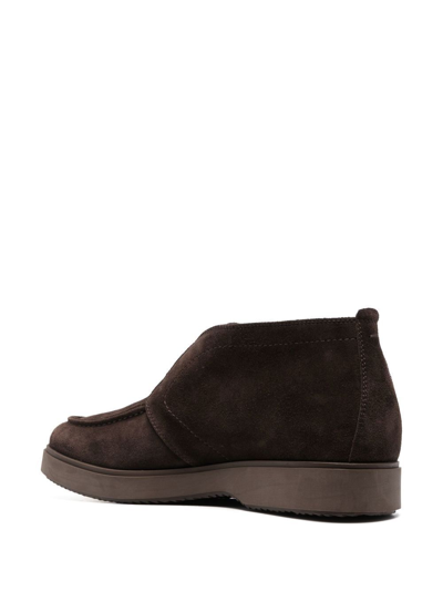 Shop Henderson Baracco Slip-on Suede Boots In Braun