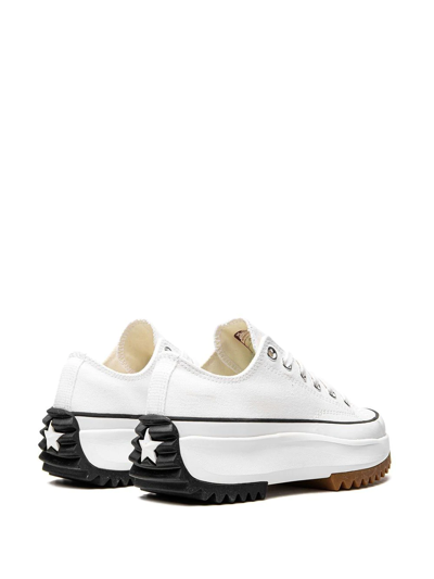 Converse White Run Star Hike Platform Sneakers In White
