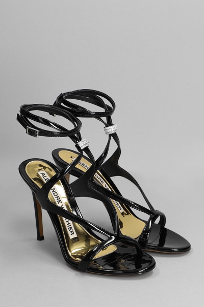 Shop Alexandre Vauthier Sandals In Black Patent Leather