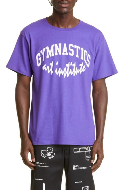 Virgil Abloh Brooklyn Museum Gymnastics Art Institute T-shirt Purple - Sole  Cart