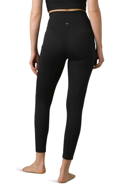 Prana Electa Legging In Black Camo In Solid Black