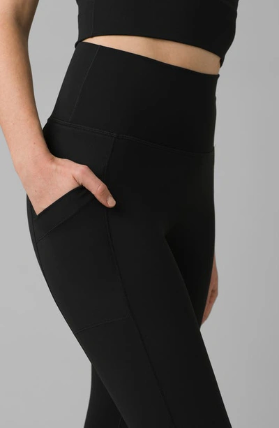 Prana Electa Legging In Black Camo In Solid Black