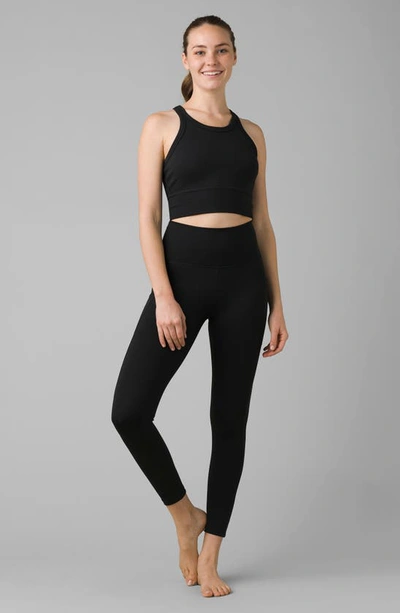 Prana Electa Legging In Black Camo In Solid Black
