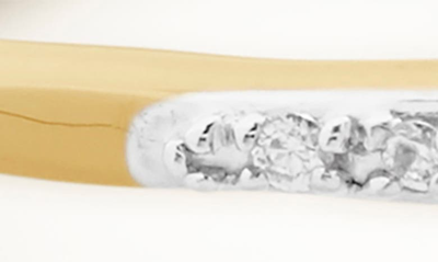 Monica Vinader Riva 18k Gold Vermeil Pavé Diamond Wishbone Stackable Ring In 18ct Gold Vermeil On Sterling