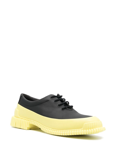 Camper Contrasting-sole Lace-up Sneakers In Black