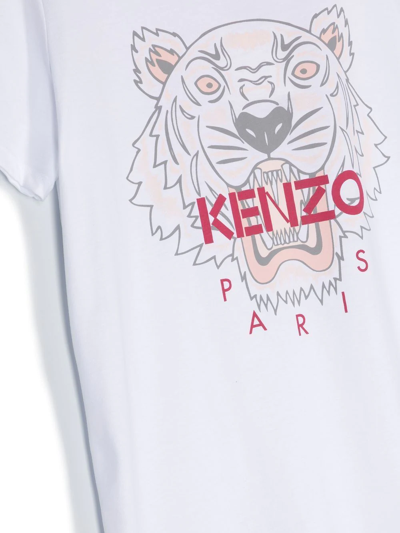 Shop Kenzo Logo-print Short-sleeve T-shirt In 白色
