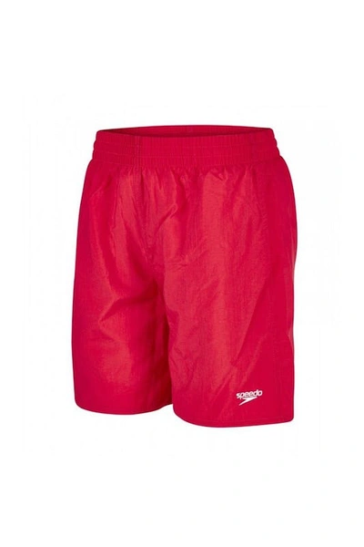 Shop Speedo Childrens/kids Essential Swim Shorts In Red