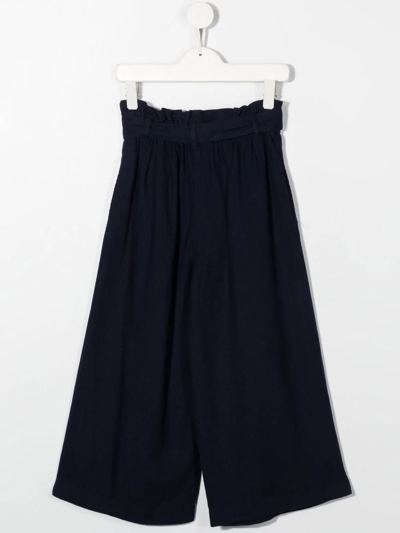 Shop Ralph Lauren Wide-leg Trousers In 蓝色