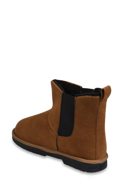 Gaahuu Faux Shearling Lined Boot In Tan