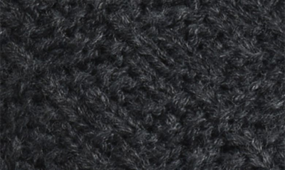 Shop Gaahuu Knit & Faux Fur Slipper In Charcoal Grey