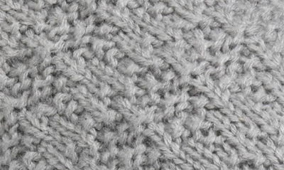 Shop Gaahuu Knit & Faux Fur Slipper In Grey