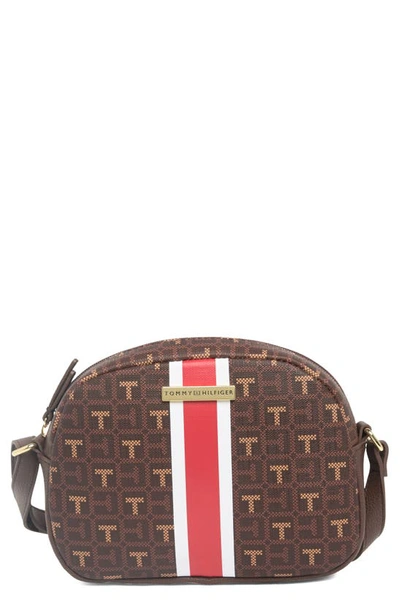 Tommy Hilfiger Waverly Dome Crossbody Bag In Chestnut/ Heritage Brown |  ModeSens