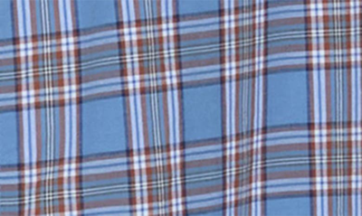 Shop Slate & Stone Plaid Long Sleeve Shirt In Light Blue Brown Plaid Madras