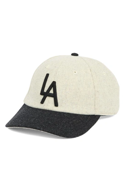 Shop American Needle Archive Legend La Baseball Hat In Ivory-black