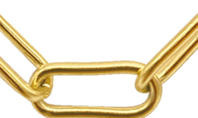 Adornia Water Resistant Wide Chunky Paper Clip Chain Gold In Yellow