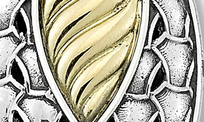 Samuel B. 18k Gold & Sterling Silver Marquise Shape Pendant In Silver And Gold