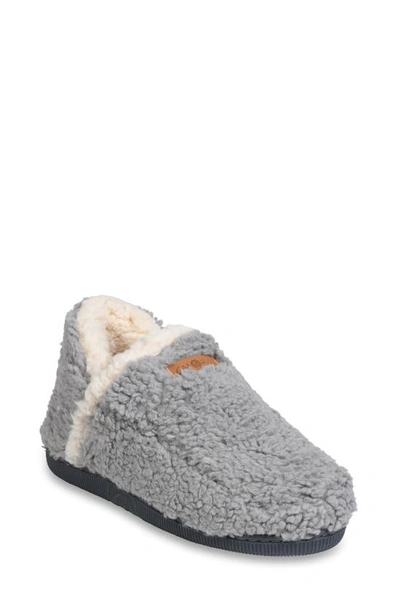 Shop Gaahuu Berber Faux Fur Slipper In Grey