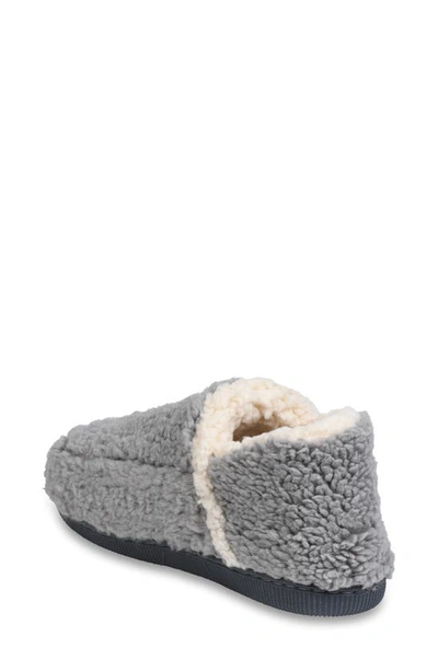 Shop Gaahuu Berber Faux Fur Slipper In Grey