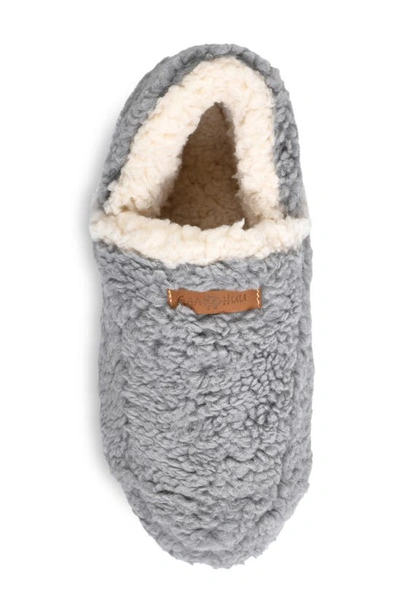 Shop Gaahuu Berber Faux Fur Slipper In Grey