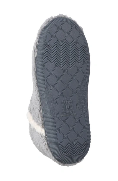 Shop Gaahuu Berber Faux Fur Slipper In Grey