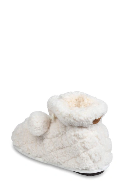 Gaahuu Faux Fur Quilted Slipper Boot In Natural