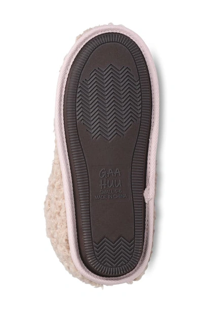 Gaahuu Faux Fur Quilted Slipper Boot In Cocoa