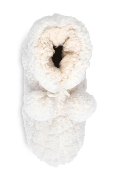 Gaahuu Faux Fur Quilted Slipper Boot In Natural