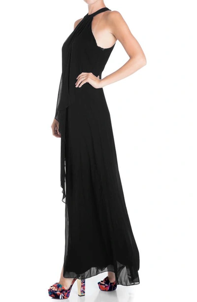 Shop Meghan La Aphrodite Maxi Dress In Black