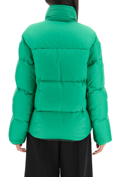 Shop Marni Reversible Short Down Jacket In Green