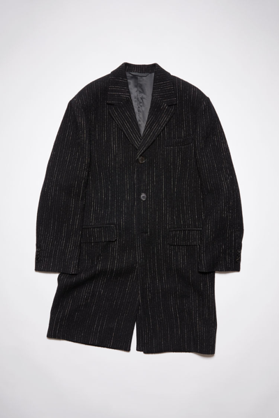 Shop Acne Studios Single-breasted Coat In Black