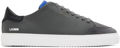 Shop Axel Arigato Gray Clean 90 Triple Sneakers In Dark Grey/black/coba