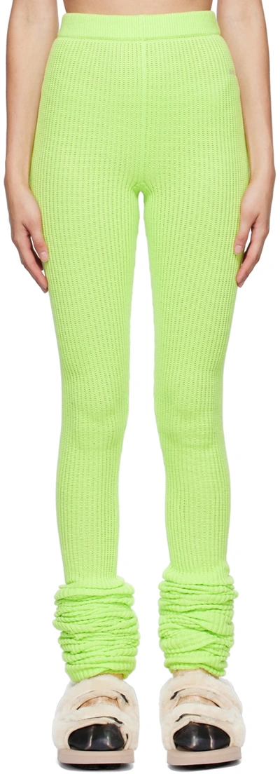 Shop Doublet Green Loose Socks Leggings