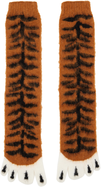 Shop Doublet Orange Tiger Socks