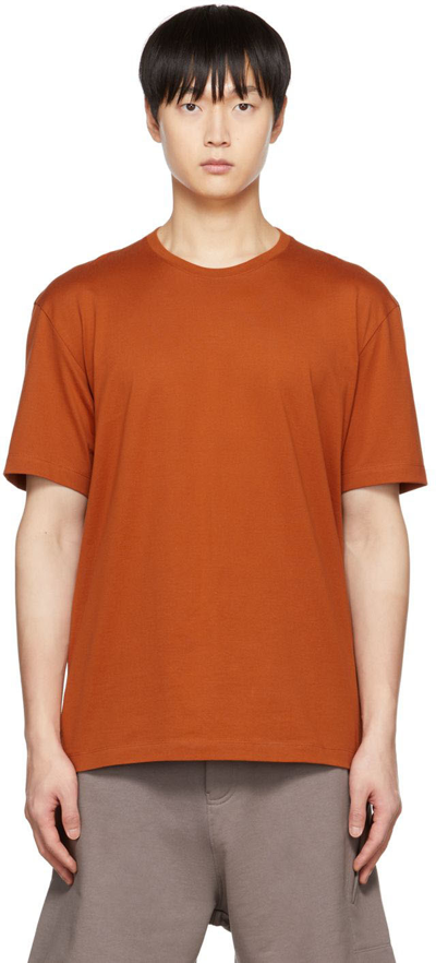 Shop Y-3 Orange Classic T-shirt In Fox Red F14
