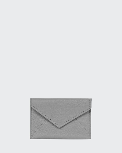 Shop Graphic Image Mini Envelope Card Case In Grey