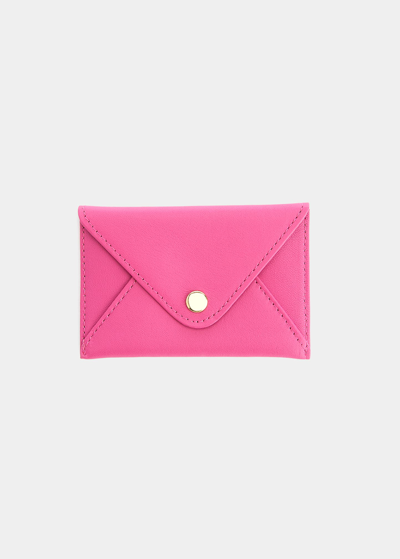 Shop Royce New York Envelope Style Business Card Holder In Bright Pink
