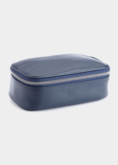 Shop Royce New York Zippered Travel Tech Organizer Case In Navy Blue