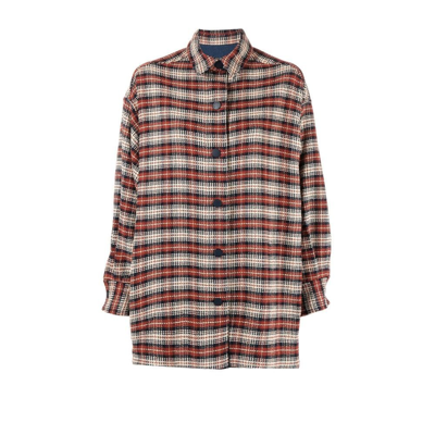 Shop See By Chloé Brown Checked Shirt Jacket