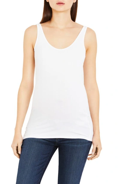 Shop A Pea In The Pod Ribbed Maternity Tank Top In White