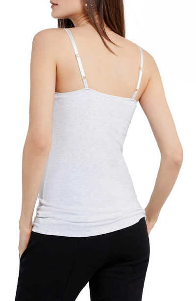 Shop A Pea In The Pod Luxe Clip Down Maternity/nursing Camisole In Oatmeal Heather