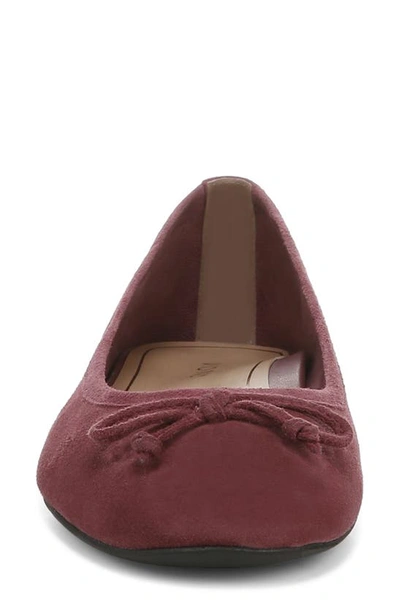 Shop Vionic Callisto Suede Ballet Flat In Shiraz