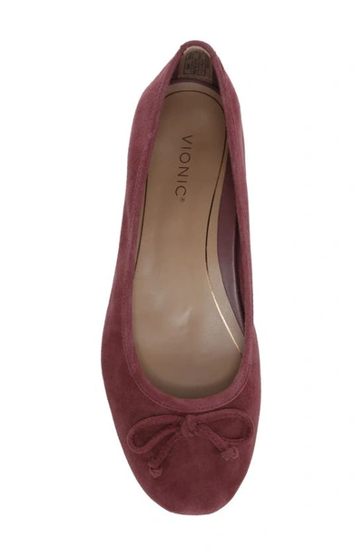 Vionic Callisto Suede Ballet Flat In Shiraz
