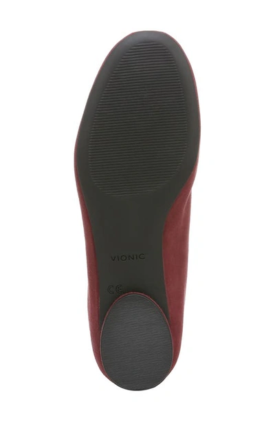 Vionic Callisto Suede Ballet Flat In Shiraz