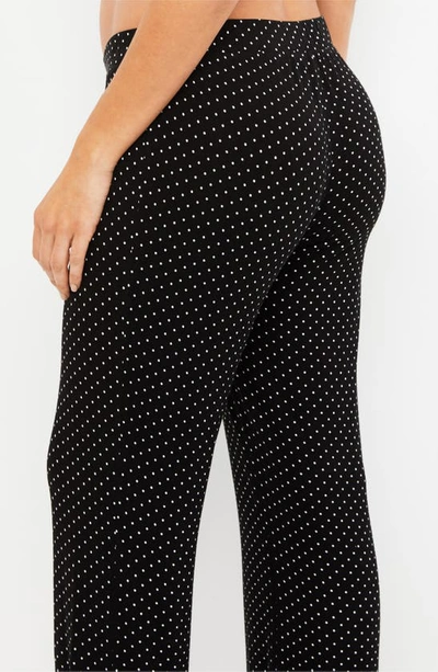 A Pea In The Pod Super Soft 2-piece Maternity Pajama Set In Black White Dot