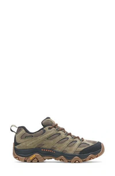 Shop Merrell Moab 3 Waterproof Hiking Shoe In Olive/ Gum